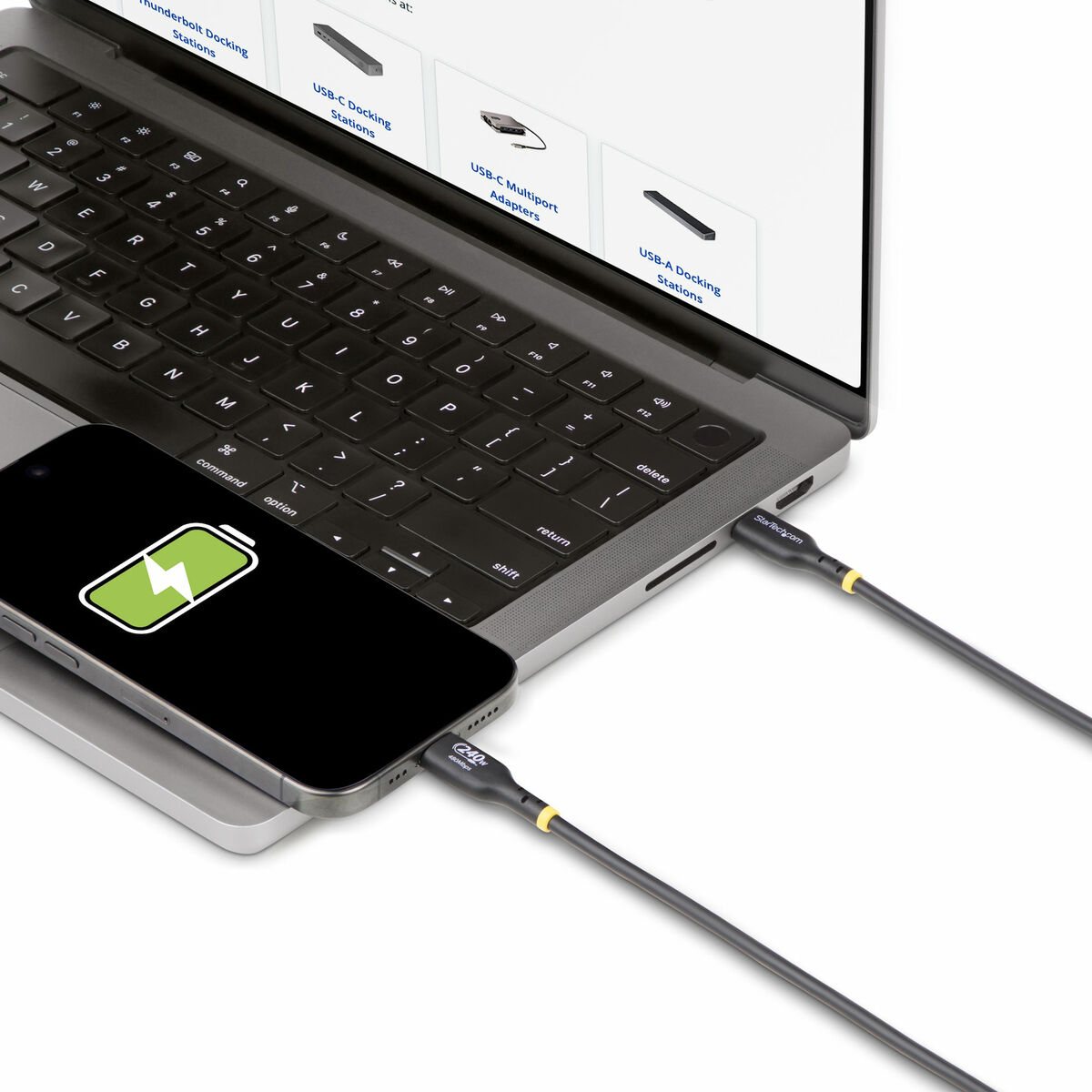 USB kábel Startech USB2EPR4M Čierna